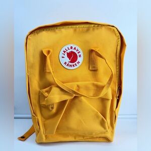Fjallraven Kanken Backpack Yellow Classic Bookbag Seat Pad Outdoor School Bag